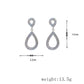 5 Styles Irregular Drop Earrings Inlaid With Rhinestones for Fashion Stylish