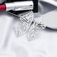 Metallic Hollow Out Wings Drop Earrings Women Girl Fashion Trendy Jewelry