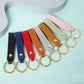 8 Colors PU Leather Keychain Business Gift Key Chain Men Women Car Strap Waist