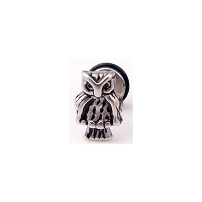 Owl Vintage Earrings Stainless Steel Fashion Stud Ear Jewelry Party