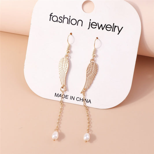 Angel Wings Pendant Drop Dangle Earrings Trendy Women Fashion Earrings Jewelry