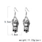 Gothic Vintage Bat Skull Dangle Earrings Charms Jewelry Fashion Creative