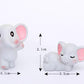 1pc Figurines Miniature Cute Gray Baby Elephant Ornaments For Home Decor Kawaii