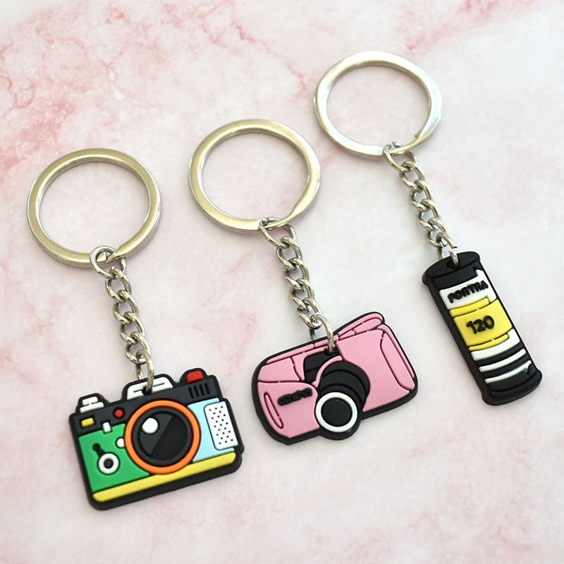 9 Styles Camera Pendant Lens Photographer Enthusiast Keychain Party Gift Cute