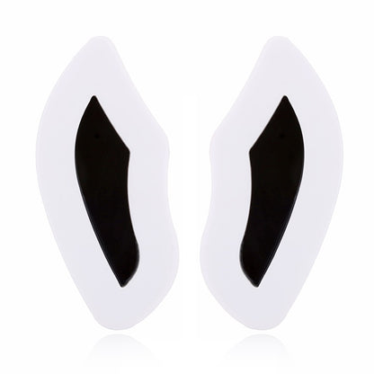 Black and White Wings Acrylic Drop Earrings Women Travel Fashion Cartoon