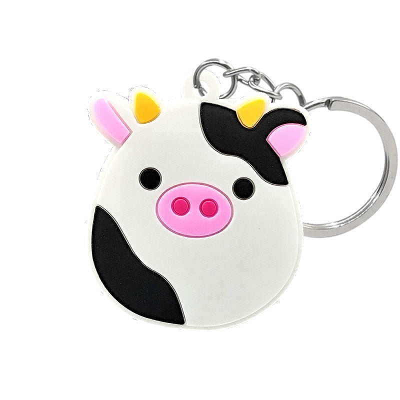 14 Styles Anime Keychain Cute Pigs Lovely Pink Animal Keyring Kids Toys Gadget