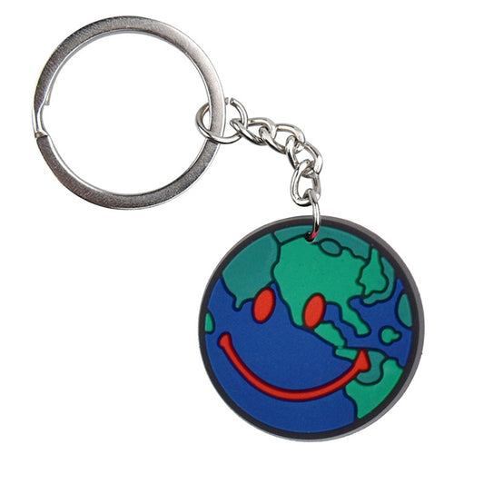 Smile Planet Cartoon Keyring Cute Creative Fashion Keychains Bag Pendant Gift