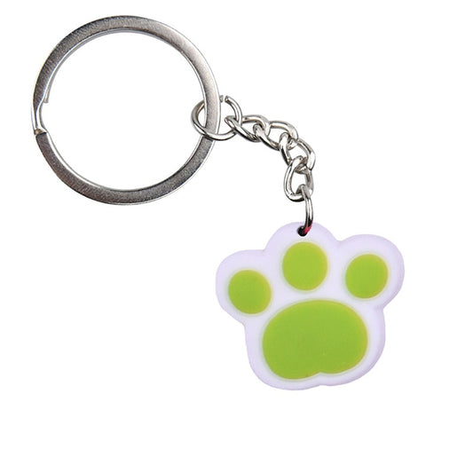 Green Dog Cat Paw Keychain Party Gift Cute Keyring Cartoon DIY Jewelry Souvenir