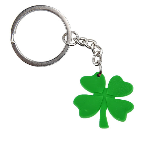 Four-leaf Clover PVC Keychain Cartoon Creative Gift Key Holder Keyring Anime