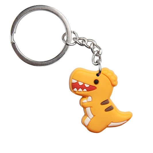 Dinosaur with Teeth Cute Keyring Cartoon Keychains Souvenir Jewelry Bag Pendant