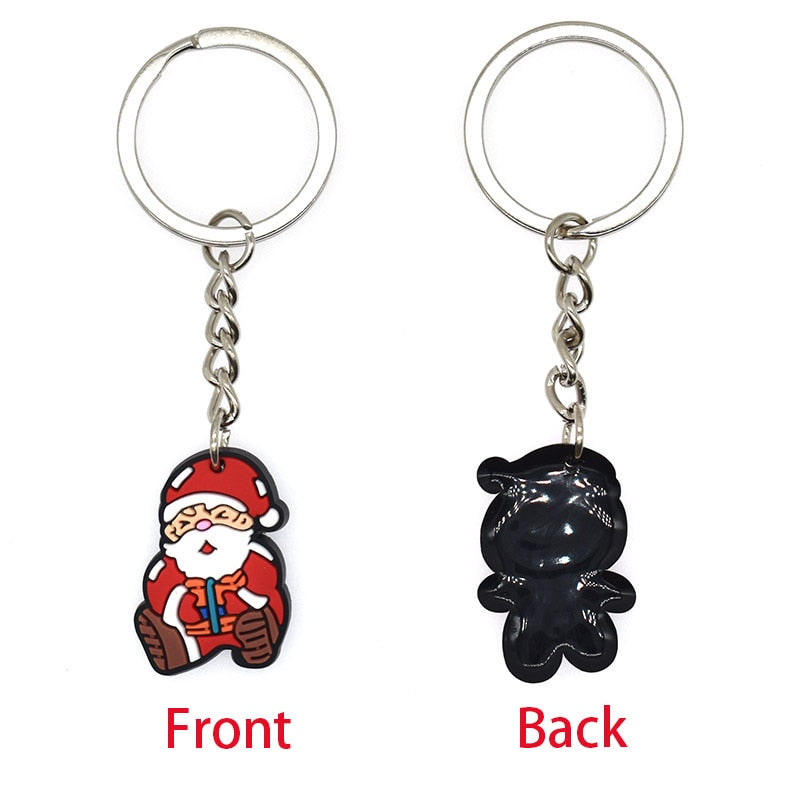 16 Styles PVC Cute Animal Cartoon Keychain Lovely Mini Dog Design Key Holder Fit