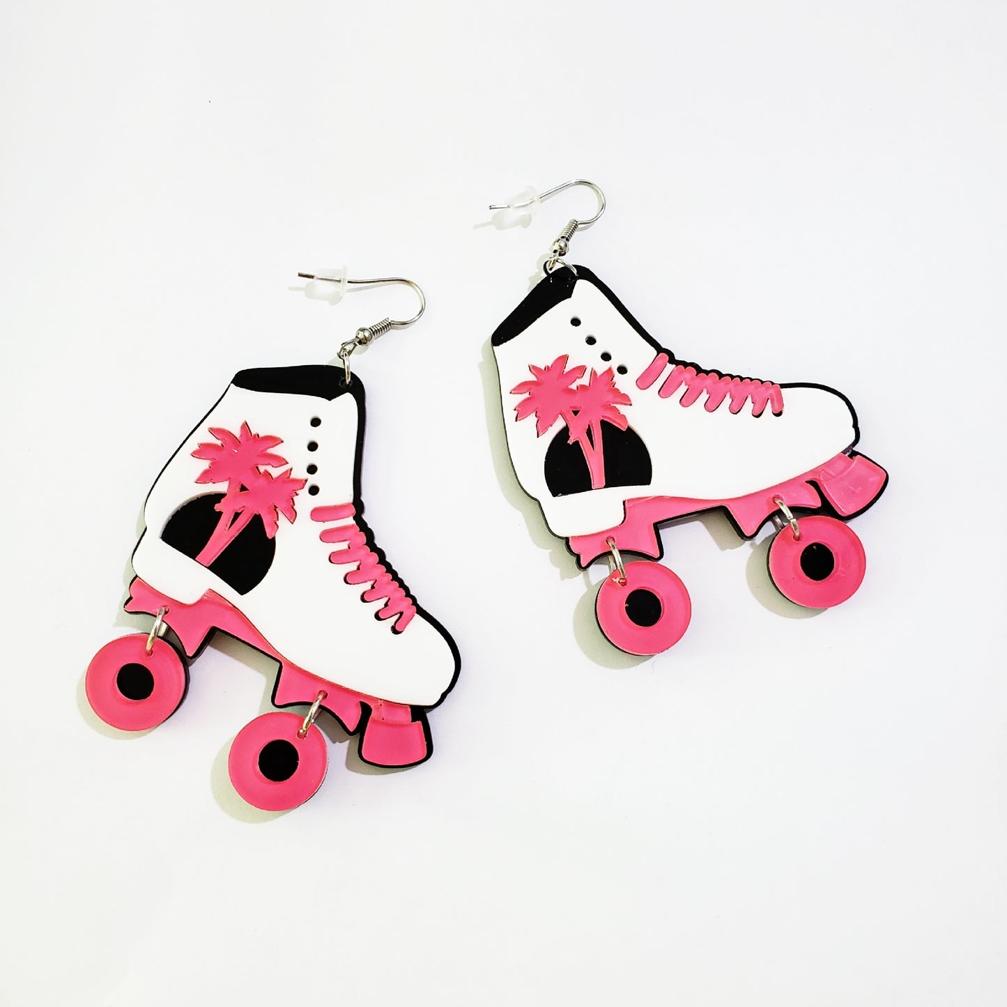 35 Styles Cute Cartoon Dinosaur Roller Skate Funny Drop Earrings Women Travel