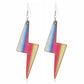 52 Styles Colorful Flame Knife Tape Rule Arrow Drop Earrings Hip Hop Art Women