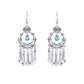 15 Styles Big Vintage Ethnic Tassel Flower Dangling Drop Earrings Female Fashion