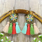 17 Styles Long Bohemian Shell Vintage Flower Fringed Dangle Earrings Women Party