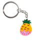 Dipped Pineapple Cartoon Keyring Cute Creative Fashion Keychains Bag Pendant