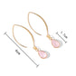 Pink Drop Charm Lady Cute Dangle Earrings for Women Jewelry Girls Earrings
