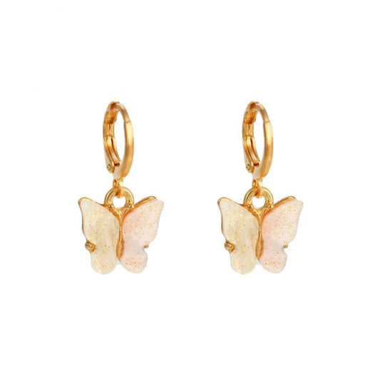 Ivory Butterfly Drop Earrings Jewelry For Women Fashion Accessories Trendy Girl