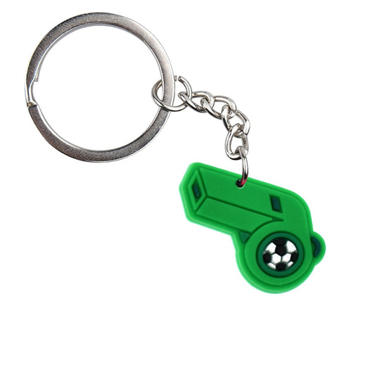 Soccer Whistle Football Keychain Party Gift Cute Keyring Cartoon DIY Jewelry