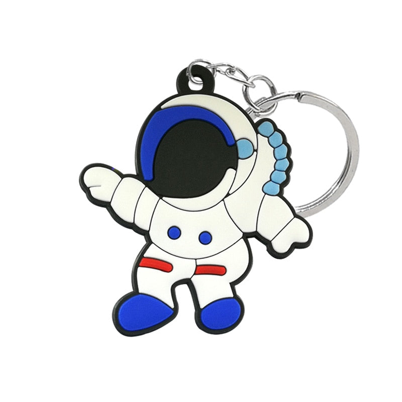 Astronaut Keyring Cute Cartoon Style Keychains Bag Car Pendant Jewelry Gift