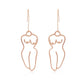 Body Hips Retro Abstract Drop Earrings Women Travel Fashion Cartoon Earrings