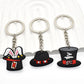 11 Styles Las Vegas Poker Casino Soft PVC Key Ring Keychain Pendant Retro Lucky