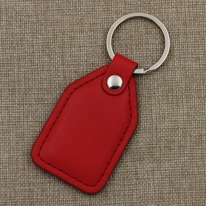 3 Styles Simple PU Leather Key Chains Solid Color Car Keychain Accessories