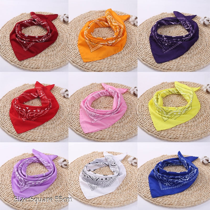 17 Styles Hip Hop cashew flowers Bandana Men Women Outdoor Headbands Hair Band