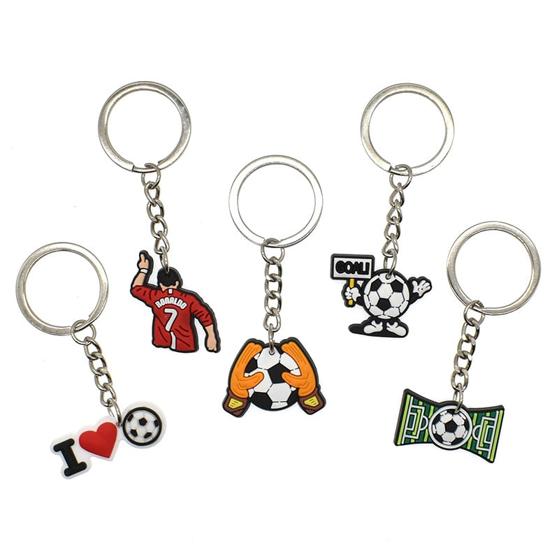 41 Styles Soccer Football Sport Keychain Soccer Fan Gift Party Gift Cute Keyring