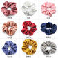 14 Styles Big Satin Solid Color Scrunchie Women Silk Elastic Handmade Hair Band