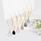 Black Drop Charm Lady Cute Dangle Earrings for Women Jewelry Girls Earrings