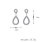 Two Water Drops Dangle Earrings for Fashion Stylish Jewelry Drop Earrings