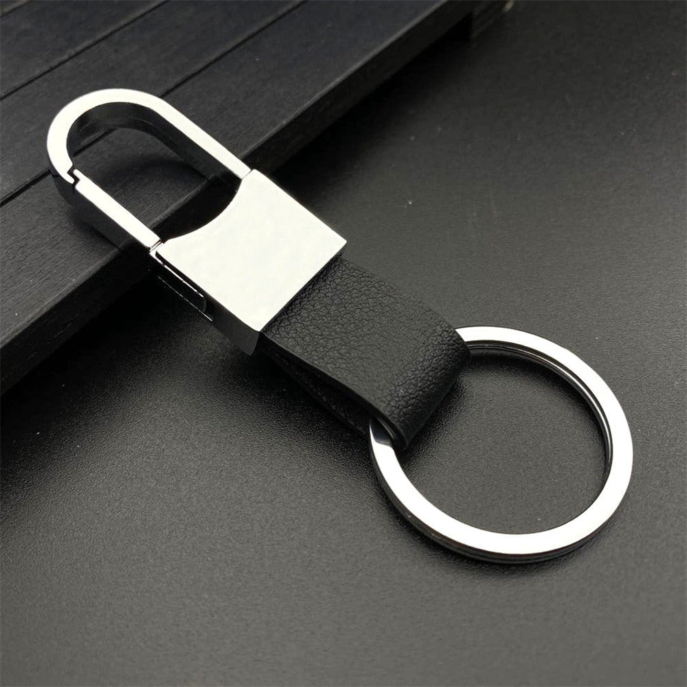 21 Styles PU Leather Keychains For Men Metal Waist Buckle Car Gentleman Business