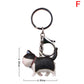 9 Colors Cute Cartoon Cat Pendant Keychain Fashion Bag Charms Ornament for Men