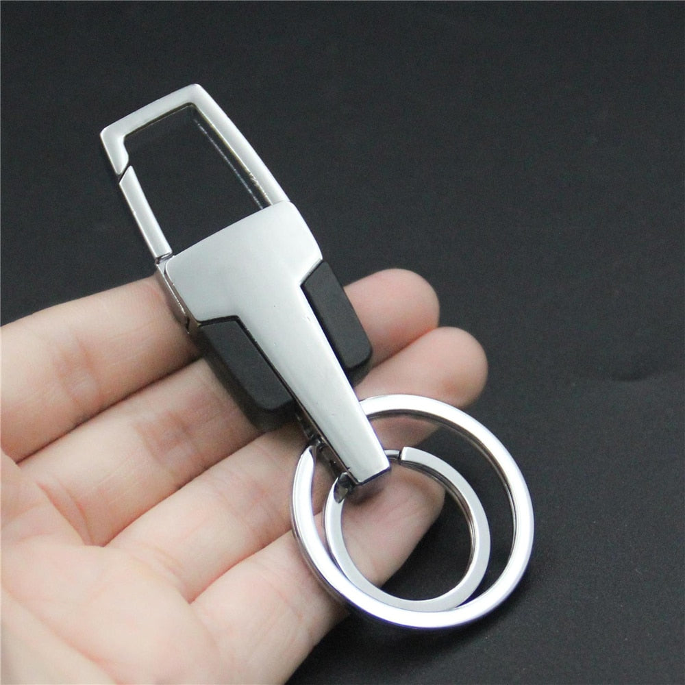 21 Styles PU Leather Keychains For Men Metal Waist Buckle Car Gentleman Business