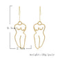 Female Hips Abstract Drop Earrings Women Travel Fashion Cartoon Earrings