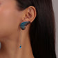 Blue Butterfly Wings Dangle Earrings for Girls Women Birthday Gift Lovely