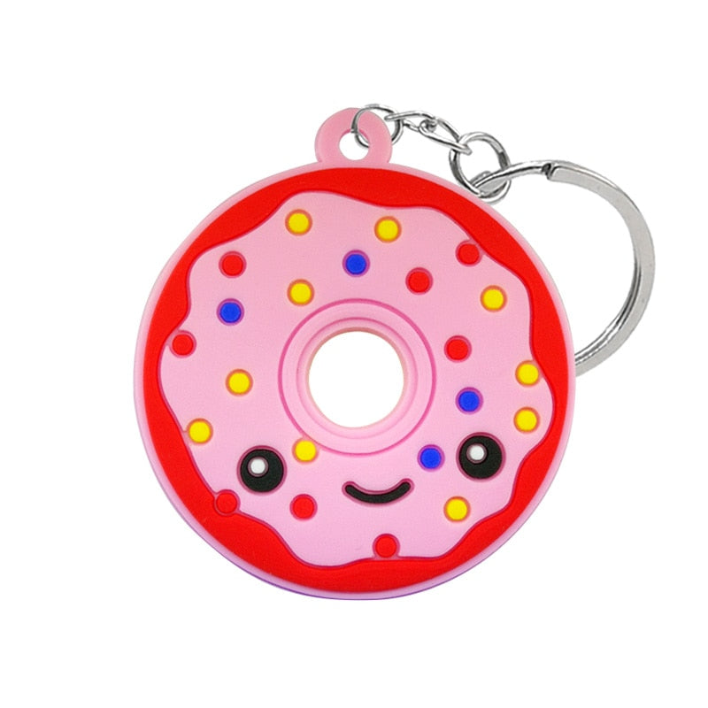 19 Styles Fast Food Junk Food Sweets Treats Keychain Cartoon Key Holder Car