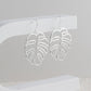Hollow Tropical Leaf Dangle Earrings for Fashion Stylish Jewelry Drop Earrings