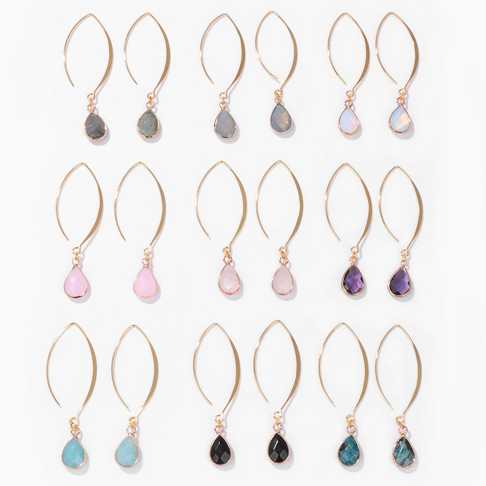 Pink Drop Charm Lady Cute Dangle Earrings for Women Jewelry Girls Earrings