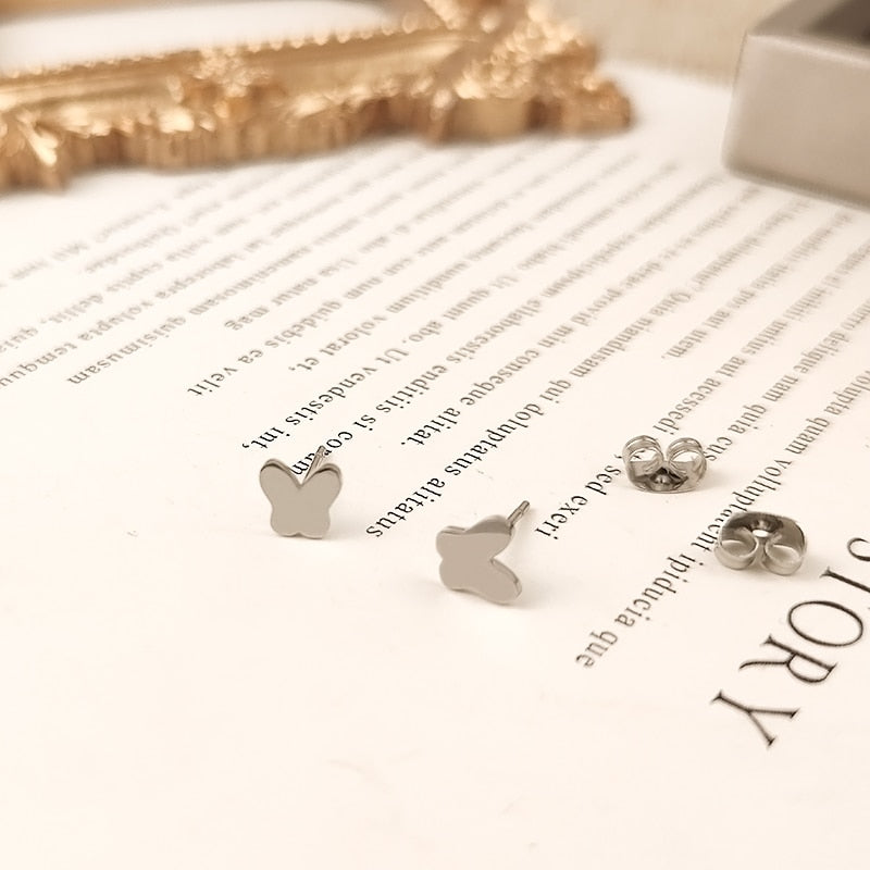 Butterfly Earrings Female Ear Studs Stud Earrings Fashion Jewelry Gift for Her
