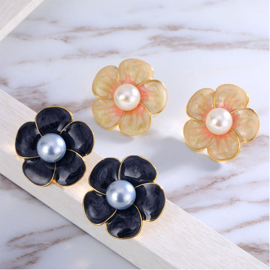 3D Flower Fashion Earrings Minimalist Creative Style Ear Studs Earrings