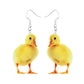 Duckling Design Drop Earrings Women Fashion Creative Art Cute Stylish Jewelry