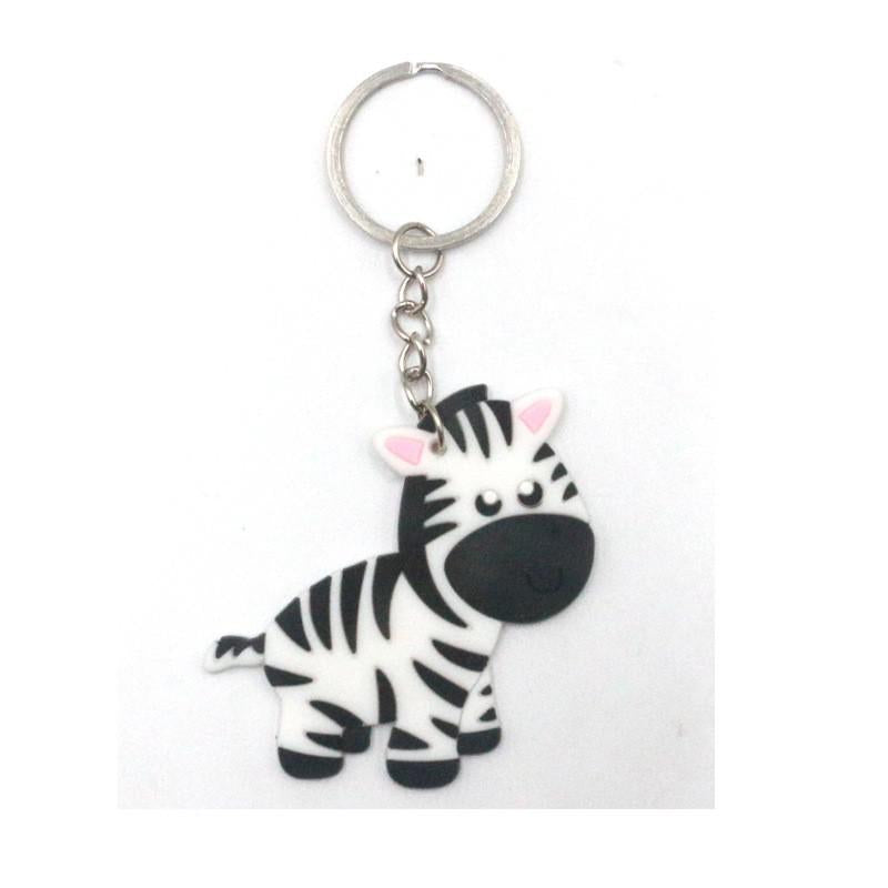 Baby Zebra Keychain Party Gift Cute Keyring Cartoon DIY Jewelry Souvenir