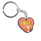 14 Styles PVC Keychain Peace and Love Butterfly Flower Sign Keychain Global
