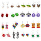43 Styles Insect Butterfly Cow Bird Frog Acrylic Drop Earrings Hip Hop Women