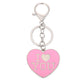 4 Colors Metal Keychain I Love You Key Ring for Lovers Heart-shaped Pendant Car