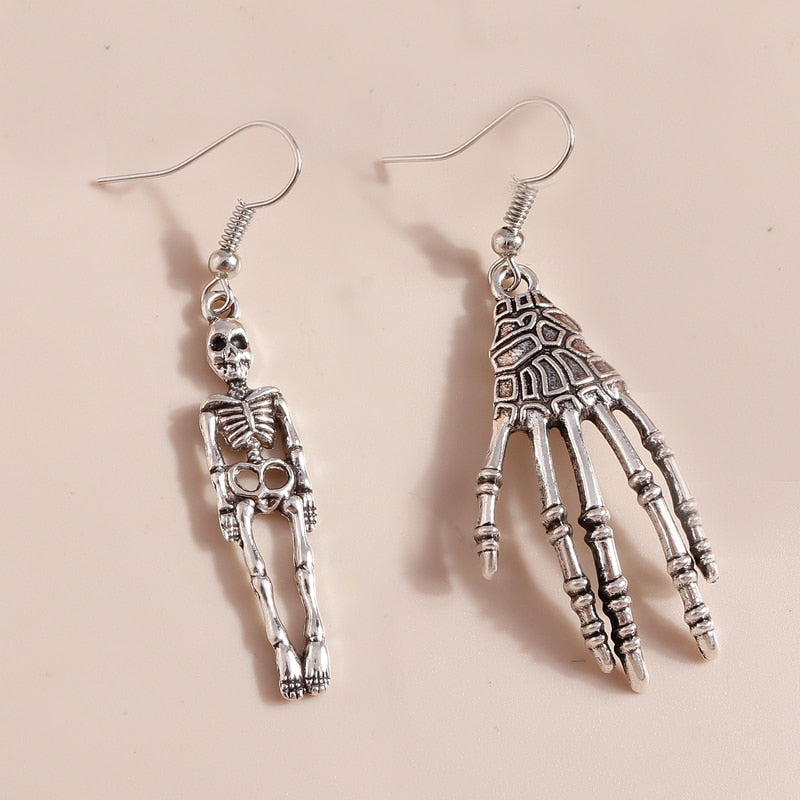 Skeleton Design Drop Earrings Women Creativity Jewelry Cute Earring Girls Gift