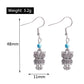 Textured Elephant Dangle Earrings Women Gifts Earring Cute Girls Eardrop Jewelry