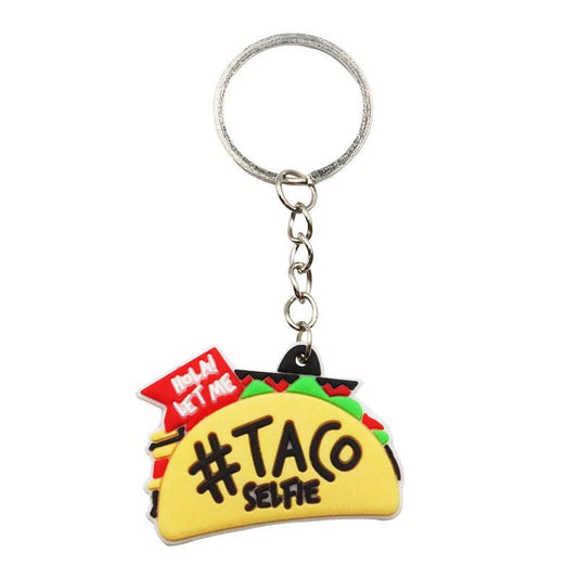 Taco Mexican Food Keychain Party Gift Cute Keyring Cartoon DIY Jewelry Souvenir